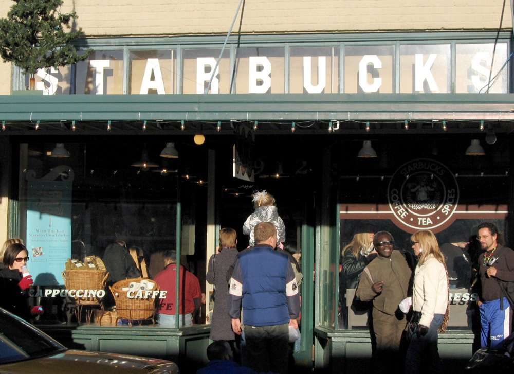Starbucksning ilk mashhur do'konlaridan biri